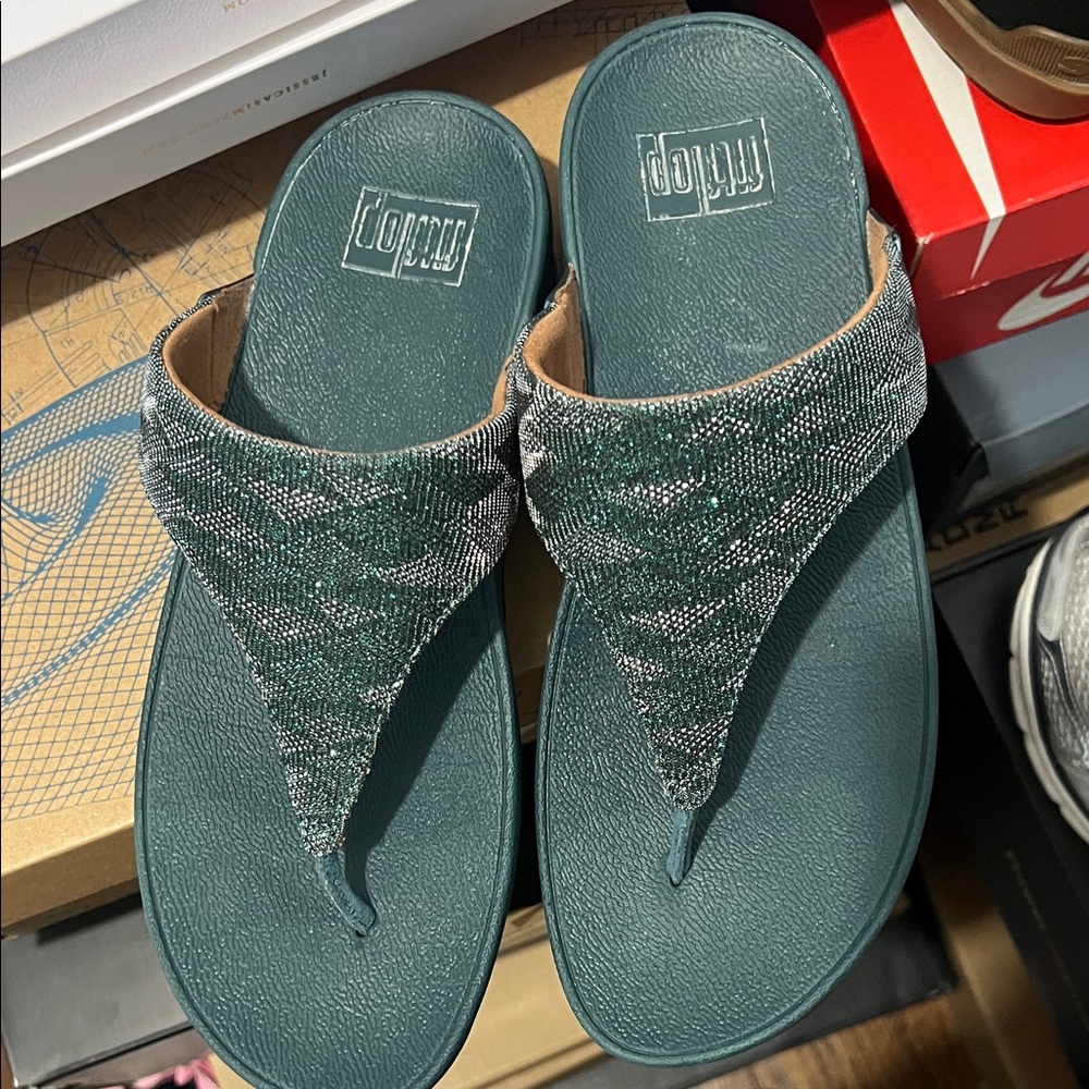 Fit flop Green and Gray Women's Sandals